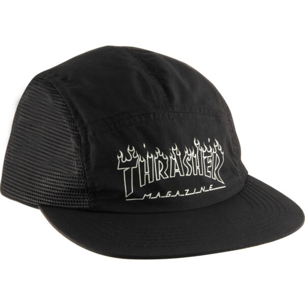 Thrasher Magazine Flame Outline Black 5 