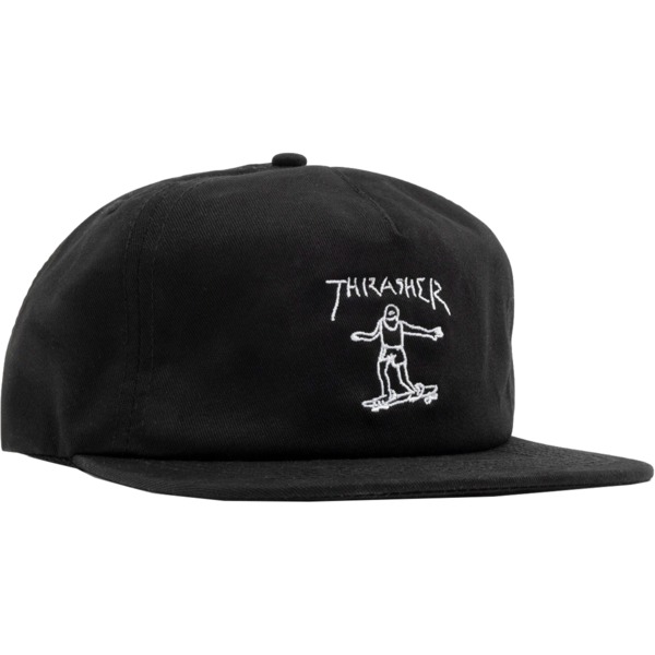 Thrasher Magazine Gonz Logo Hat in Black / Whie
