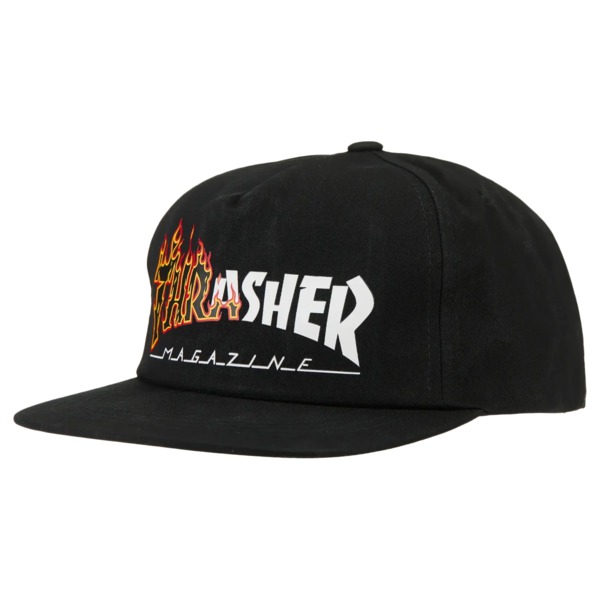 Thrasher Magazine Ignite Snapback Black Hat - Adjustable Thrasher Magazine Ignite Snapback Black Hat - Adjustable