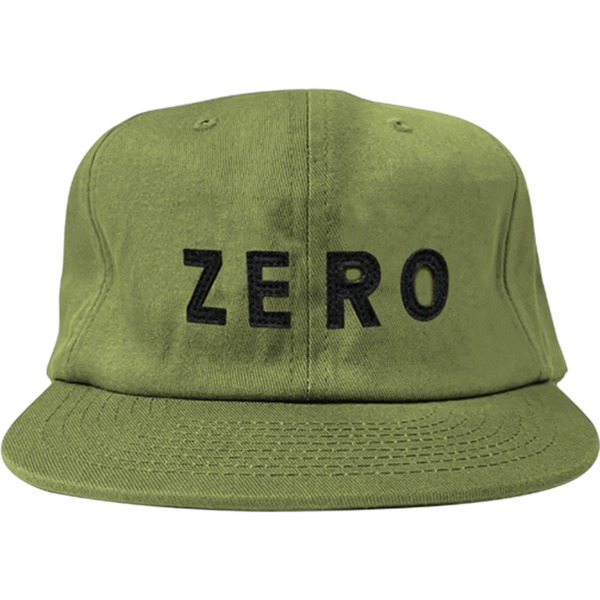 Zero Skateboards Army Applique Olive / Black Hat - Adjustable