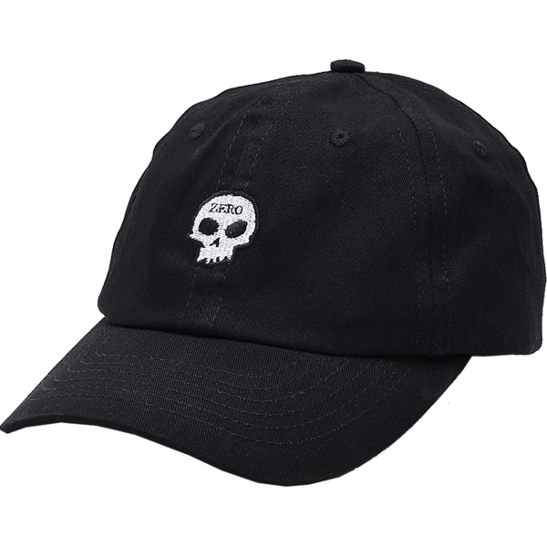 Zero Skateboards Single Skull Dad Black / White Hat - Adjustable