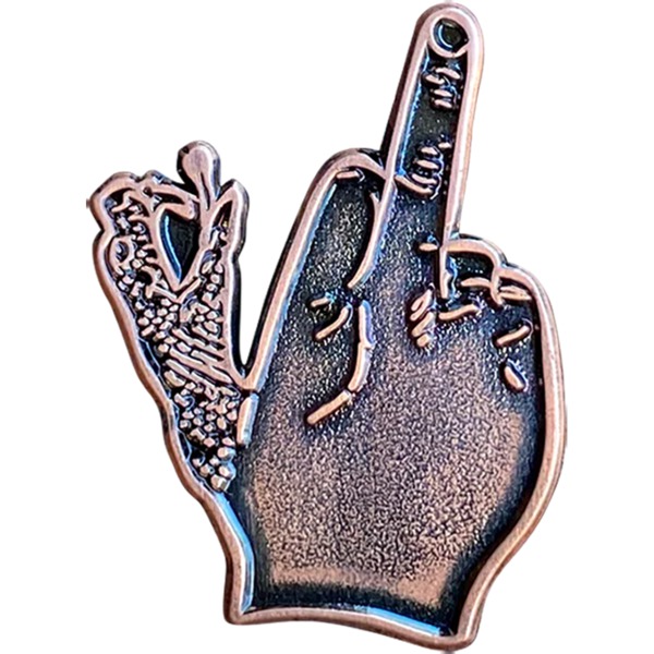 Doomsayers Club Up Yours Bronze Pin