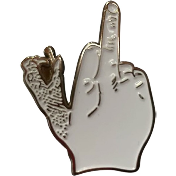 Doomsayers Club Up Yours White / Black Pin