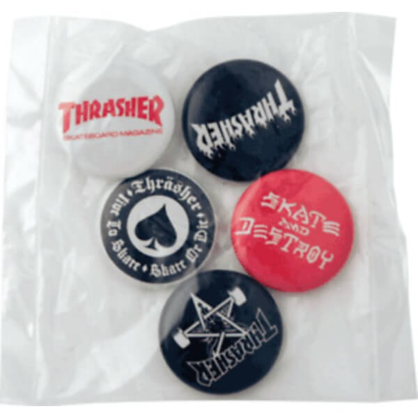 Thrasher Magazine Button & Pin Pack - 5 Piece