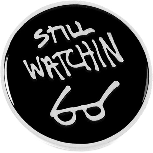 Thrasher Magazine Still Watchin' Black / White Pin