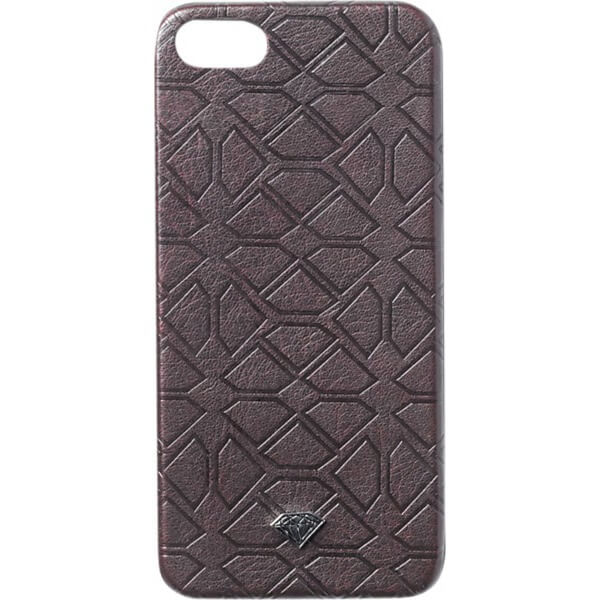 Diamond Supply Co Split Leather Burgundy iPhone 5 Case