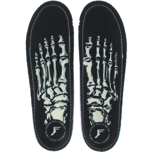 Footprint Insoles Kingfoam Skeleton Black Custom Orthotics Insoles - 9/9.5