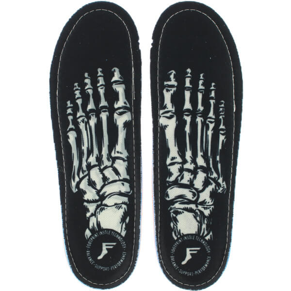 Footprint Insoles Kingfoam Skeleton Black Shoe Insoles - 10/10.5