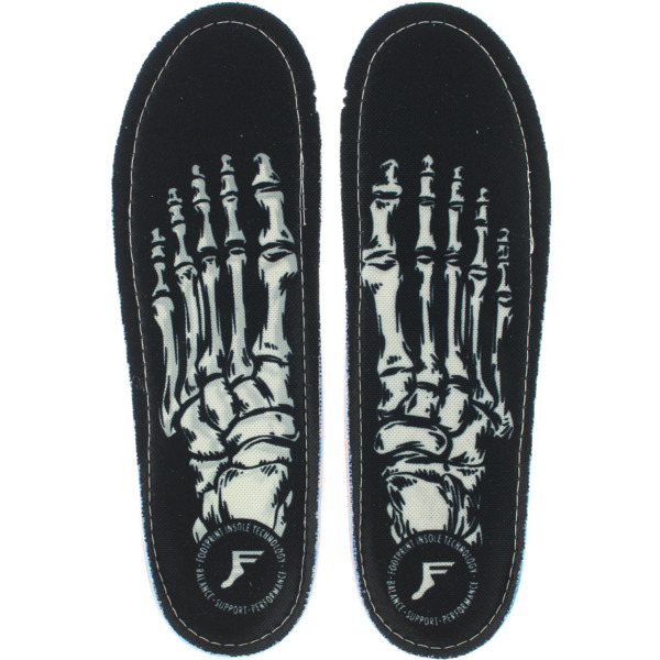 Footprint Insoles Orthotic Skeleton Black Shoe Insoles - 12/12.5 Footprint Insoles Orthotic Skeleton Black Shoe Insoles - 12/12.5