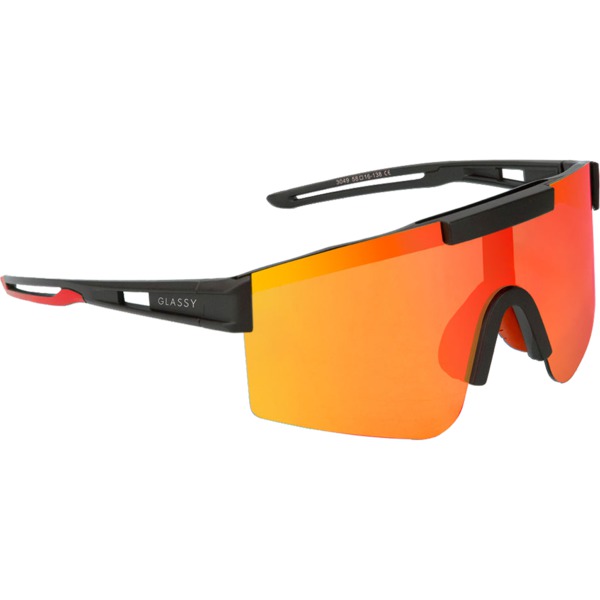 Glassy Sunhaters Salt Sunglasses in Black / Red