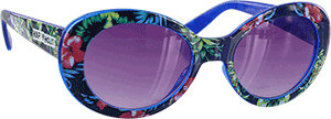 Happy Hour Skateboards Beach Party Blue Hawaiian Sunglasses