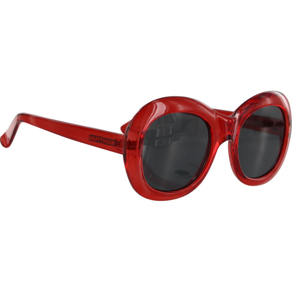 Happy Hour Skateboards Bikini Beach Sunglasses in Clear Red / Black