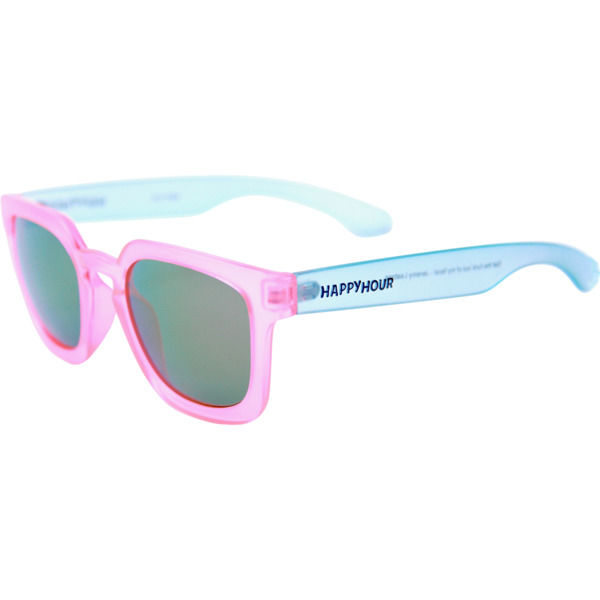 Happy Hour Skateboards Jeremy Leabres Wolf Pups Pink / Clear Blue Sunglasses