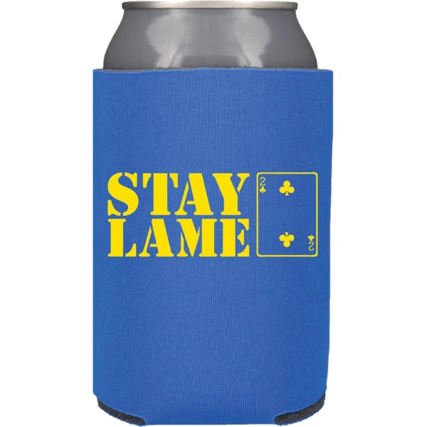 Lowcard Mag Stay Lame Blue / Yellow Koozie