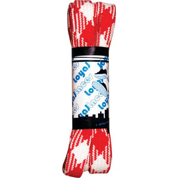 Loyal Laces Single Set White / Red Shoe Laces