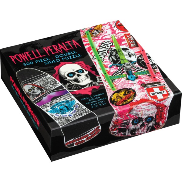 Powell Peralta Skull & Sword GeeGah Hot Pink Jigsaw Puzzle