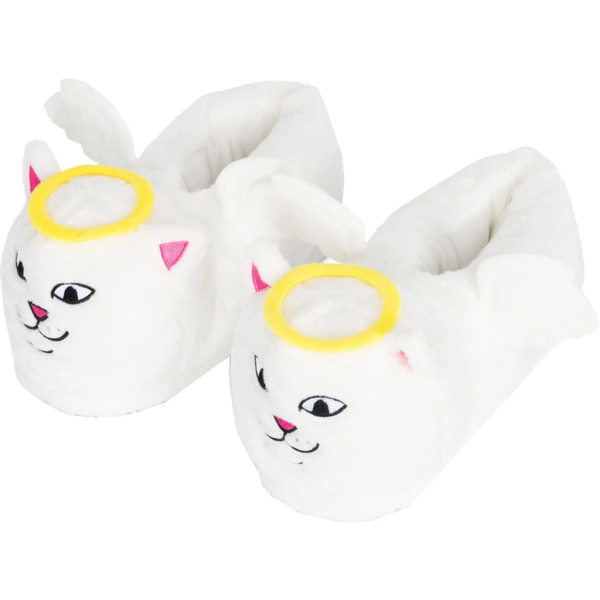 Rip N Dip Lord Devil White Plush Slippers - S/M 4/8