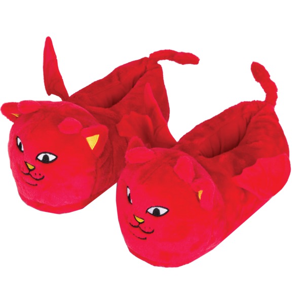 Rip N Dip Lord Devil Red Plush Slippers - L/XL 9/13