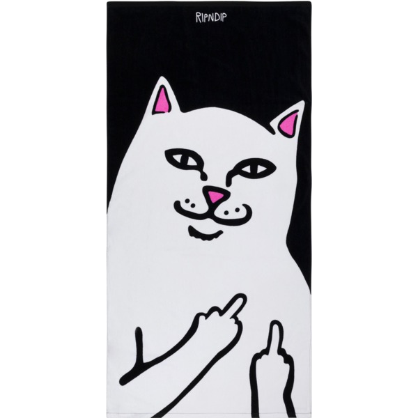 Rip N Dip 30" x 60" Lord Nermal Black Beach Towel