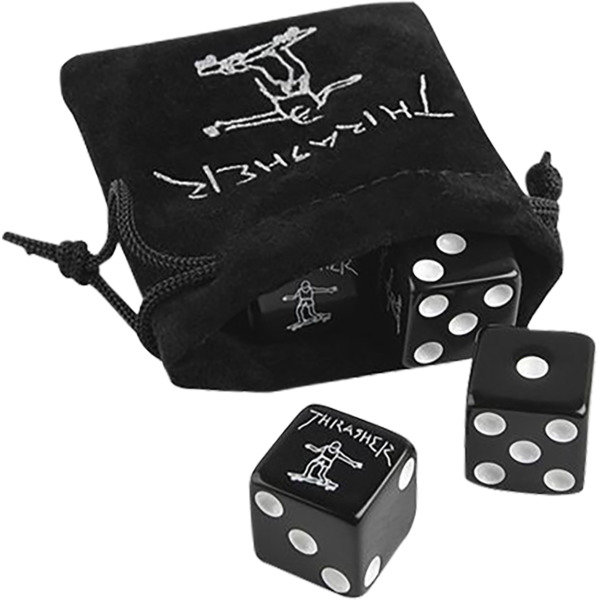 Thrasher Magazine Gonz Black Dice Set