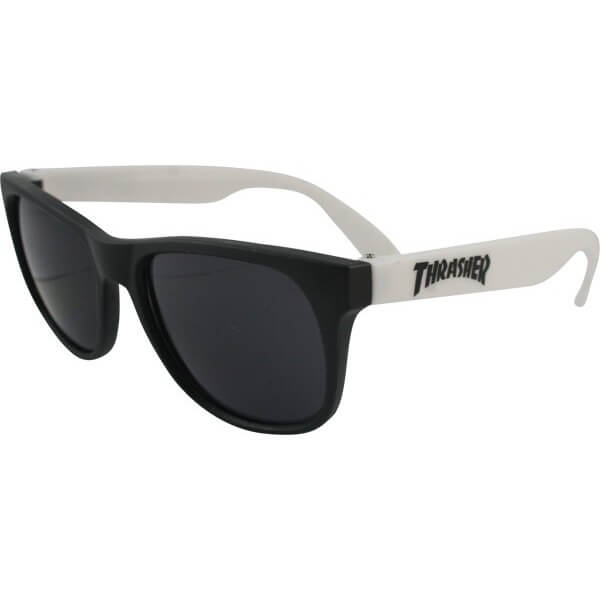 Thrasher Magazine Logo Sunglasses in Black / White