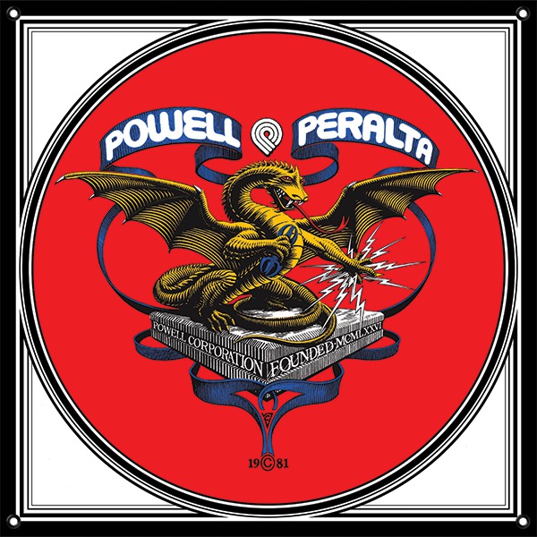 Powell Peralta 20" x 20" Dragon Banner Powell Peralta 20" x 20" Dragon Banner