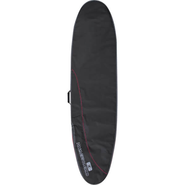 Ocean & Earth Compact Day Black / Red Longboard Surfboard Bag - Fits 1 Board - 25.5" x 7'