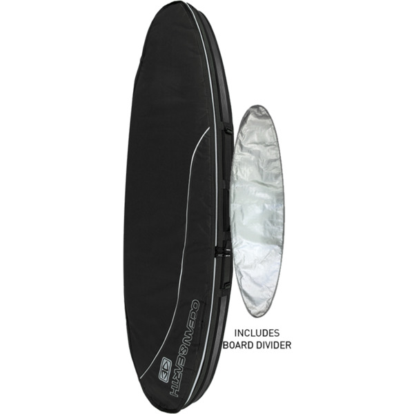 Ocean & Earth Double Compact Black / Grey Shortboard Board Bag - 7'2"