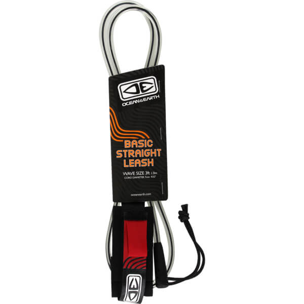 Ocean & Earth Basic Wrist Straight Cord Black Bodyboard Leash