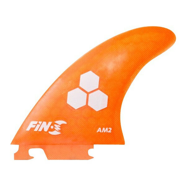 Fin-S Al Merrick AM2 Large Honeycomb Orange Fin-S Thruster Surfboard Fins Includes 3 Fins