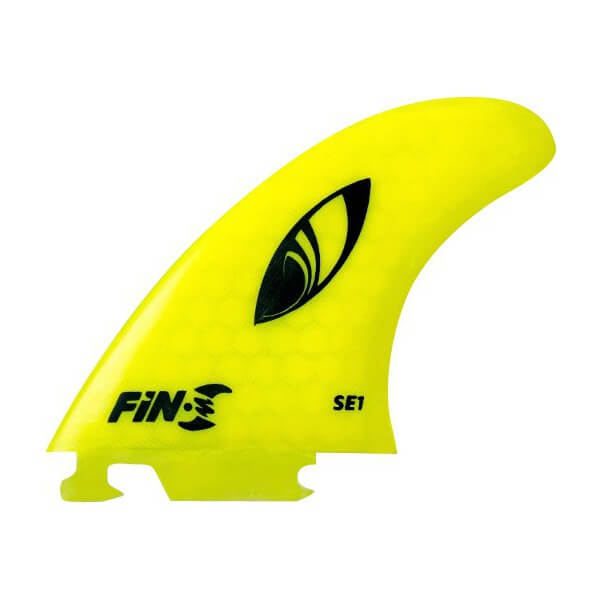 Fin-S Sharp Eye SE1 Honeycomb Yellow Fin-S Thruster Surfboard Fins Includes 3 Fins