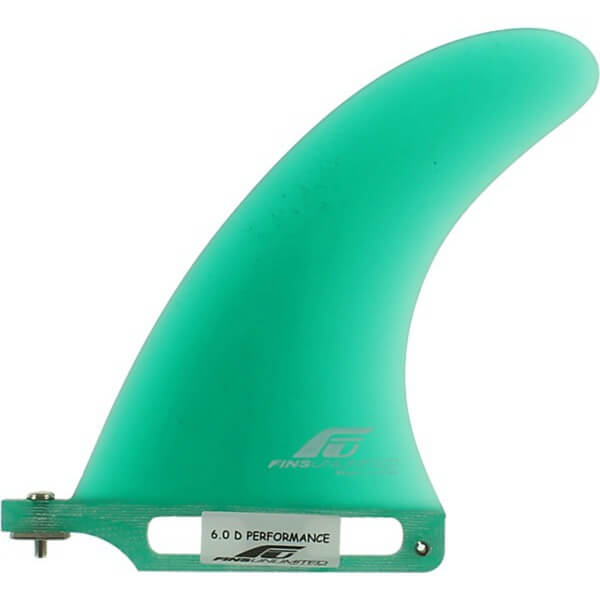 Fins Unlimited D-Performance Green Longboard SUP Single Fin - 6"