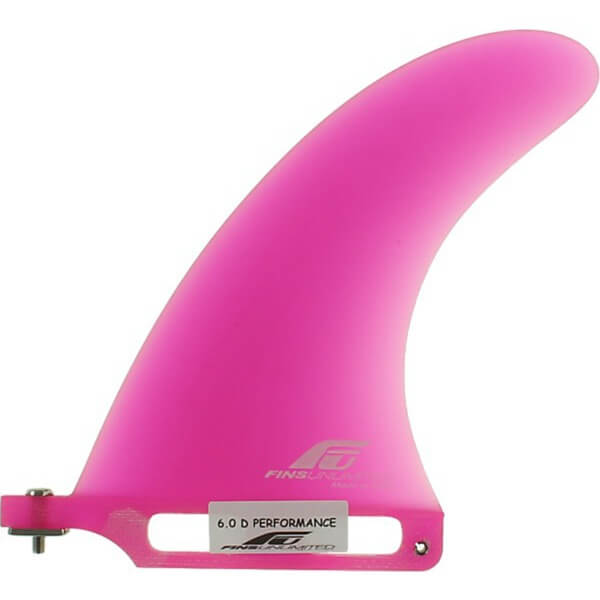 Fins Unlimited D-Performance Pink Longboard Fin - 6"