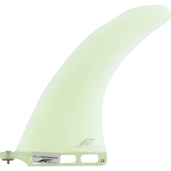 Fins Unlimited D Performance Clear Longboard Fin - 9"