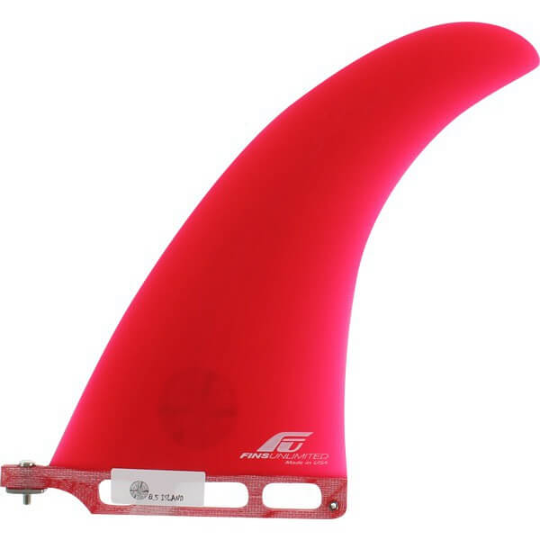 Fins Unlimited Tudor Island Red Longboard Fin - 8.5"