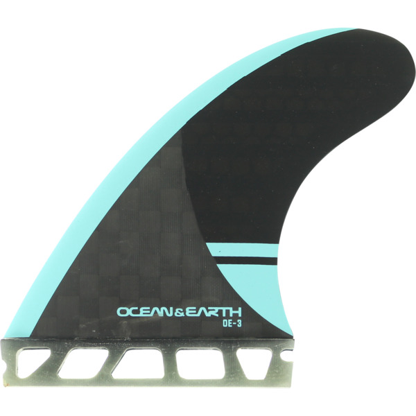 Ocean & Earth OE-3 Speed Medium Black / Blue Thruster Single Tab Includes 3 Fins