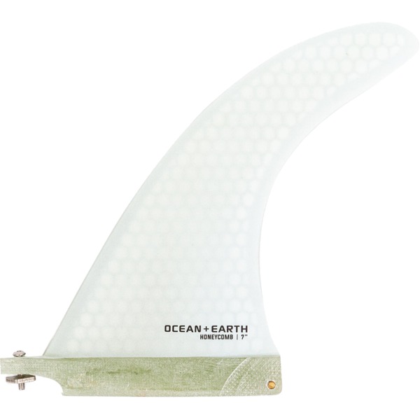 Ocean & Earth Honeycomb White Single Fin - 7"