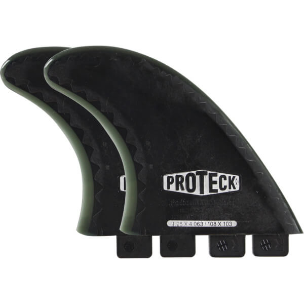 Pro Teck Performance 4.25" Black FCS Side Fins Includes 2 Fins