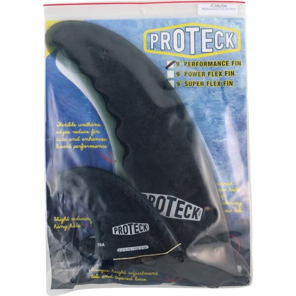 Pro Teck Performance Black FCS Fin System Includes (1) 9" Fin /(2) 4" Fins