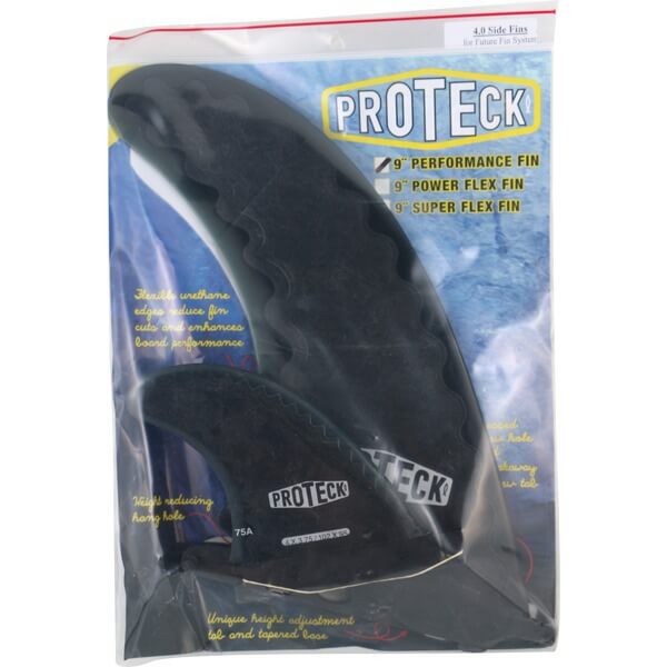 Pro Teck Performance FFS Black Futures Fin System Includes (1) 9" Fin /(2) 4" Fins