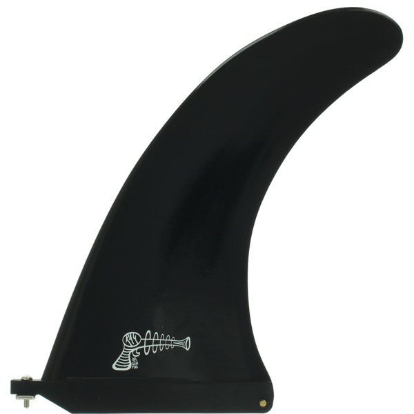 Ray Gun Fins Plastic Black Single Fin - 10"