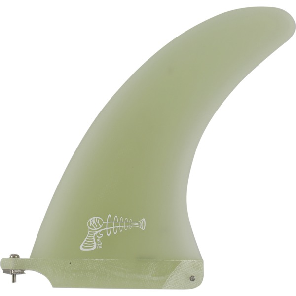 Ray Gun Fins Fiberglass Clear Single Fin - 7"