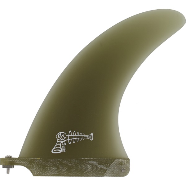 Ray Gun Fins Fiberglass Smoke Single Fin - 7"