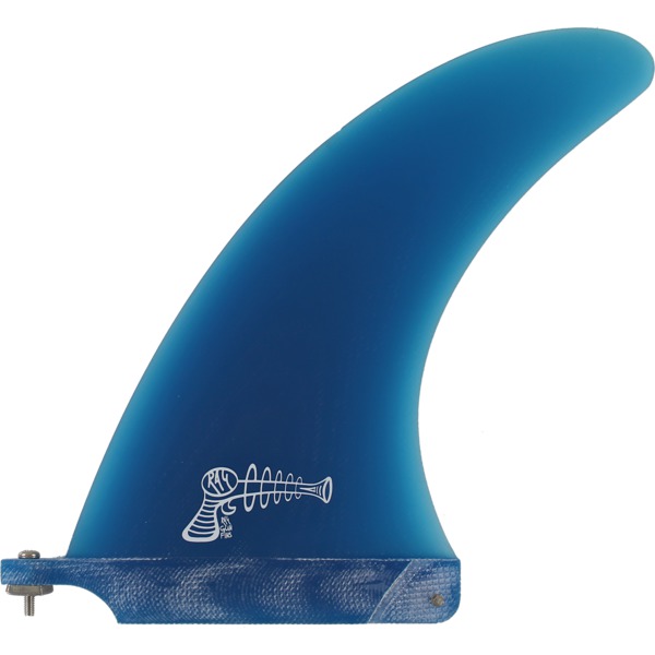 Ray Gun Fins Fiberglass Blue Single Fin - 7.5"