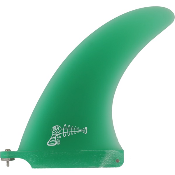 Ray Gun Fins Fiberglass Green Single Fin - 7.5"