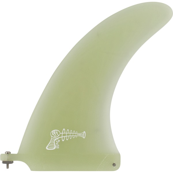 Ray Gun Fins Fiberglass / Volan Clear Single Fin - 7.5"