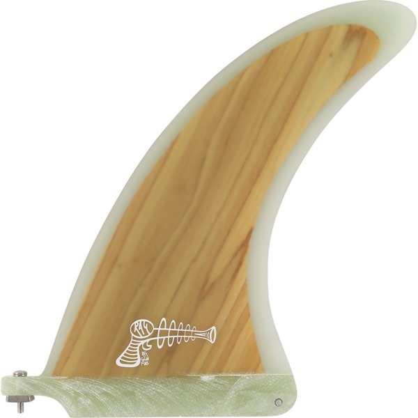 Ray Gun Fins Fiberglass Naturel Single Fin - 7.5"