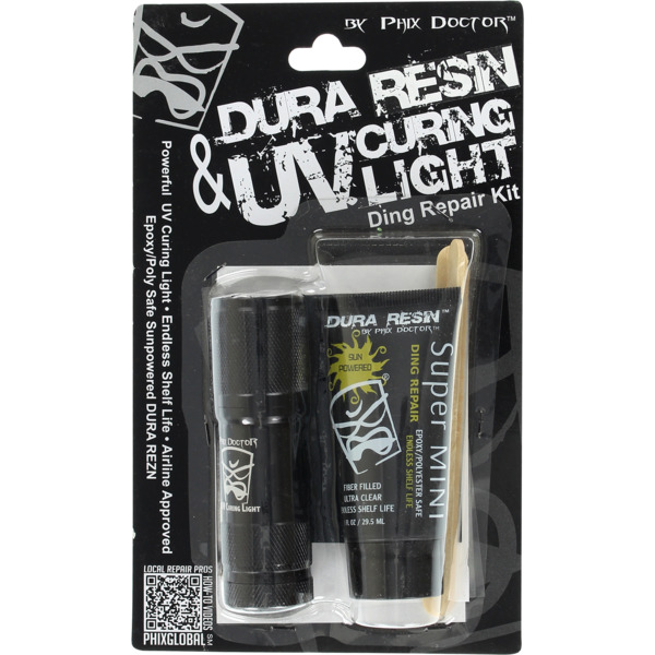 Phix Doctor SunPowered Dura Resin Combo with UV Light Surfboard Ding Repair Kit