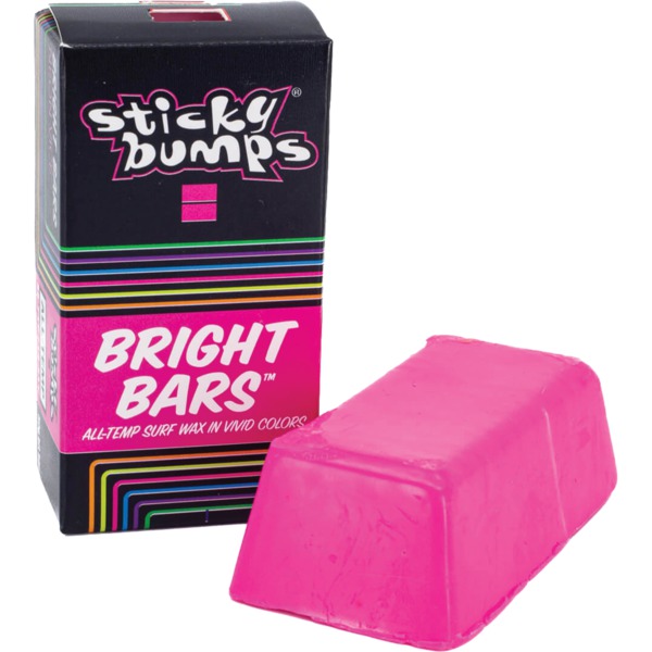 Sticky Bumps Neon Vice Pink All-Temp Bright Bar Surf Wax