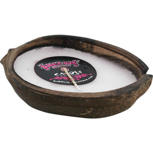Bubble Gum Coconut Half Shell Coconut Scented Surf Wax Candle